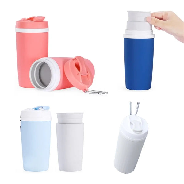 Double Wall Insulation Silicon Leak Proof Travel Mug