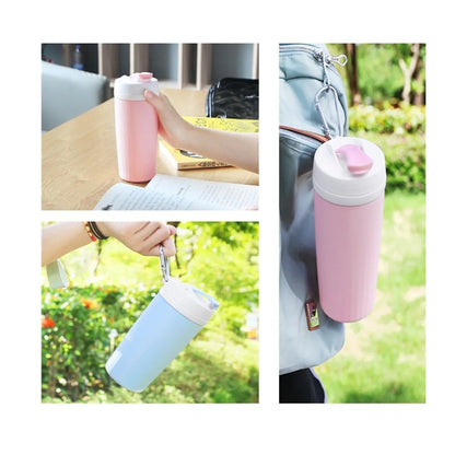 Double Wall Insulation Silicon Leak Proof Travel Mug