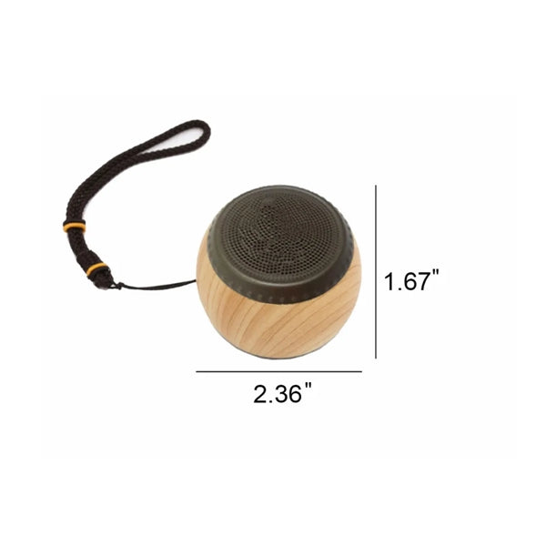 Portable Wooden Smart Small Drum Wireless Bluetooth Speaker
