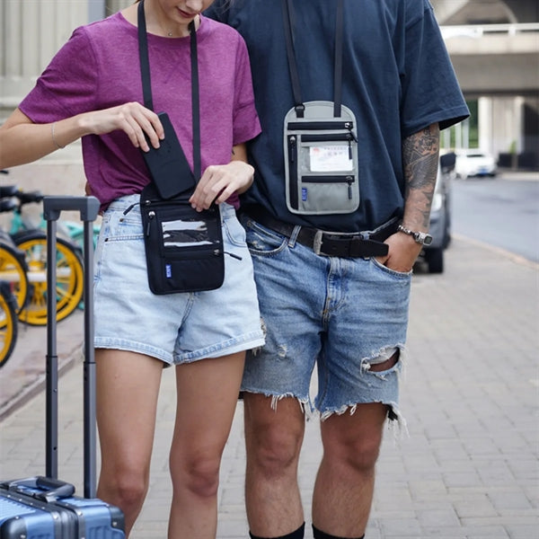 Travel Neck Wallet with RFID Blocking