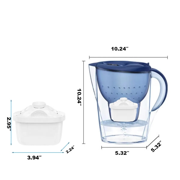 Built-in 2 replacement BPA-free Power Filter Bottles