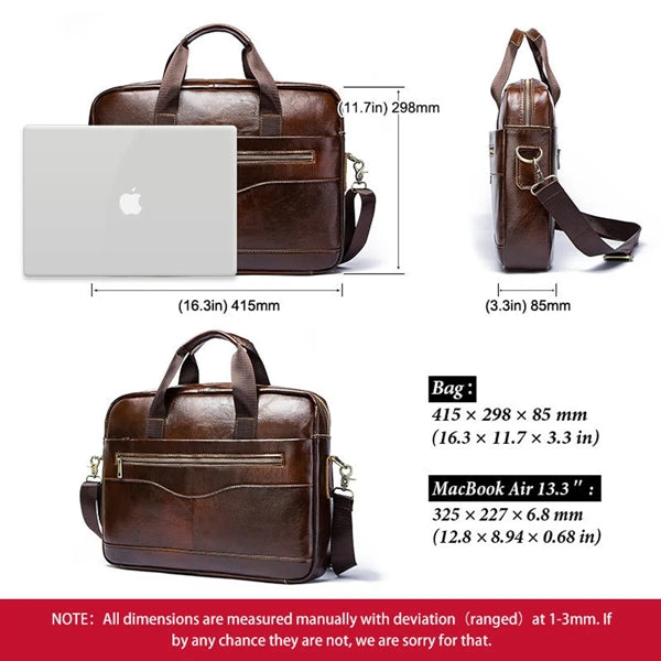 Genuine Leather Briefcase for Men