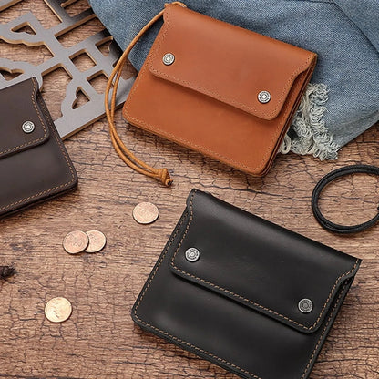 Genuine Leather Slim Wallet for Men