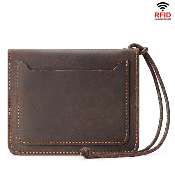 Genuine Leather Slim Wallet for Men