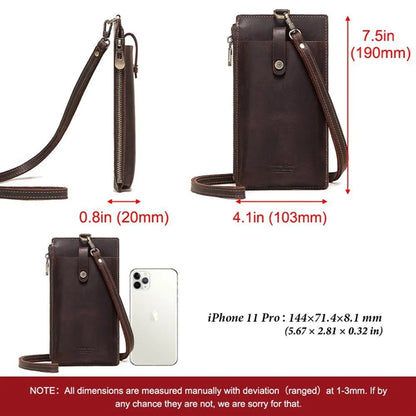 Cell Phone Case Wallet with Neck Lanyard