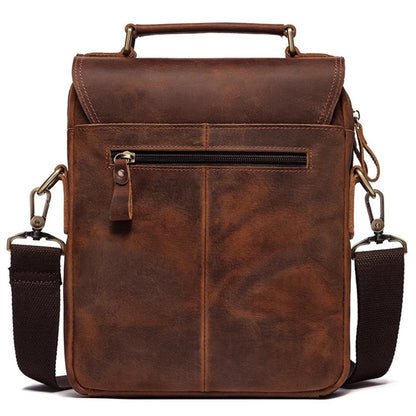 Durable Men's Leather Shoulder Messenger Bag.