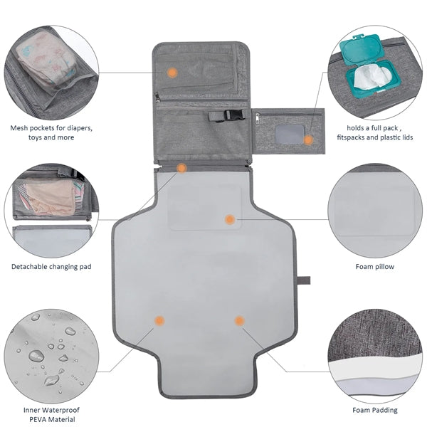 Detachable Travel Changing Pad