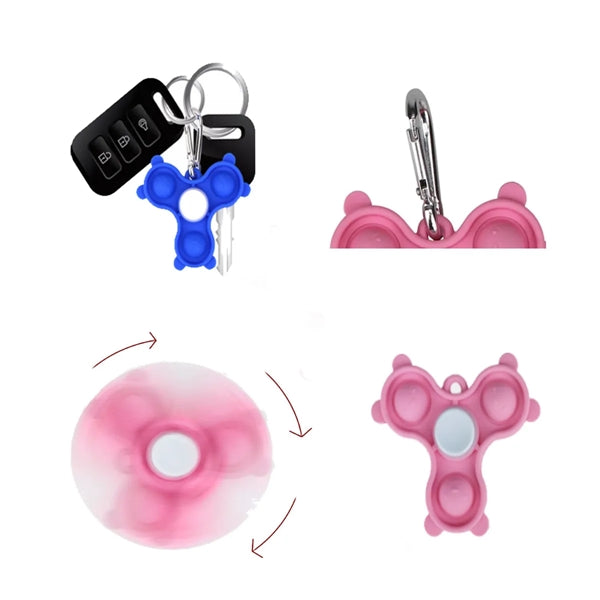 Silicone Durable Relieve Stress Spinning Fidget Spinner Toys