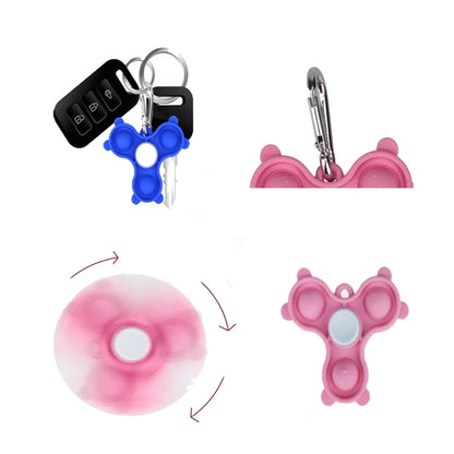 Silicone Durable Relieve Stress Spinning Fidget Spinner Toys