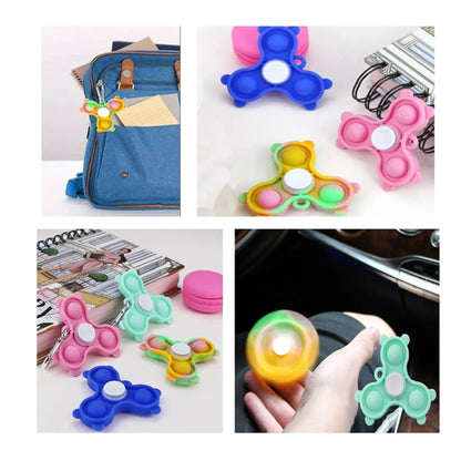 Silicone Durable Relieve Stress Spinning Fidget Spinner Toys