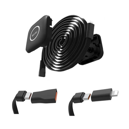 3 in 1 One Side Pull Fast Charging Retractable USB Cable