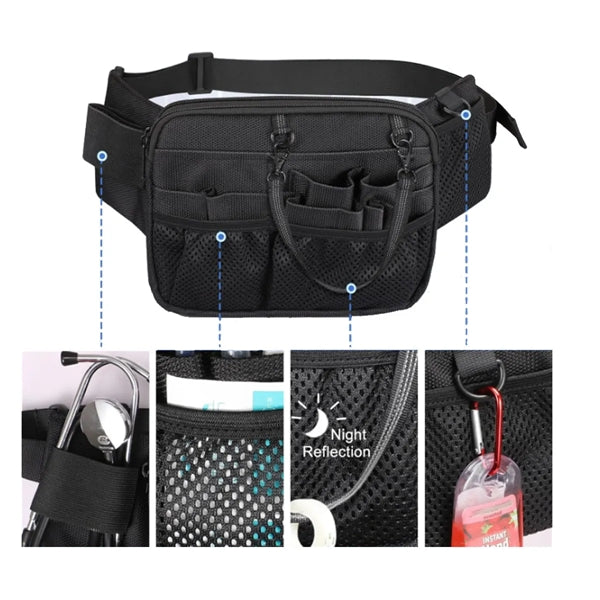 Multi Compartment Multifunctional Utility Nurse Fanny Pack