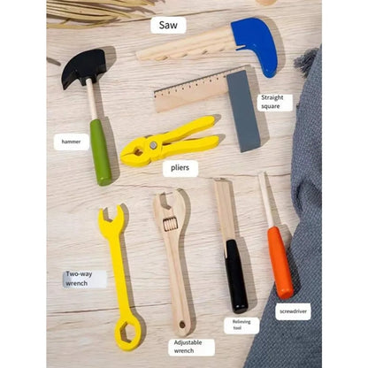 Funny Educational Wooden Maintenance Combination Tool Kit
