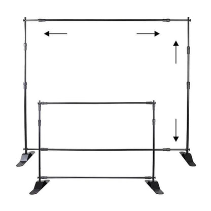 8' X 10' BACKDROP STEP AND REPEAT BANNER STAND