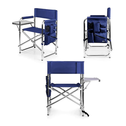 Deluxe Lightweight Folding Directors Chair With Side Table