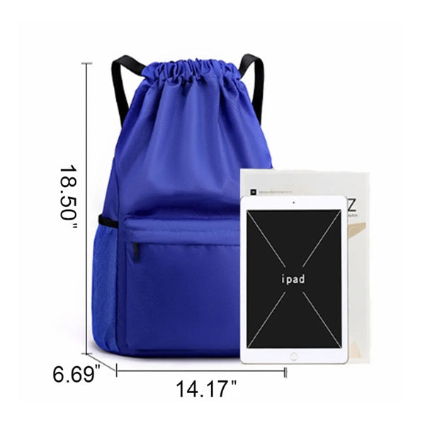 Oxford Large Capacity Waterproof  Drawstring Gym Backpack
