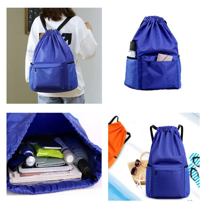 Oxford Large Capacity Waterproof  Drawstring Gym Backpack