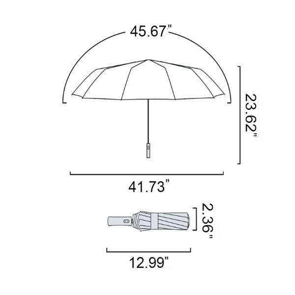 Portable Windproof Fully Automatic Folding Umbrella