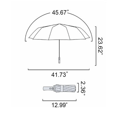 Portable Windproof Fully Automatic Folding Umbrella