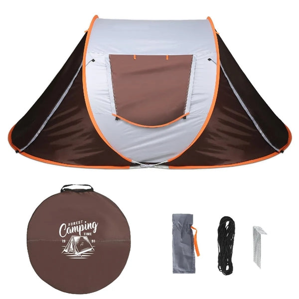 3-4 PERSON POP UP CAMPING TENT ( 97" x 57" x 43" )