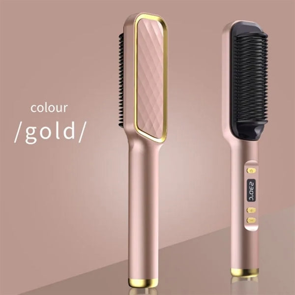 Hair Straightener Brush for Home Salon