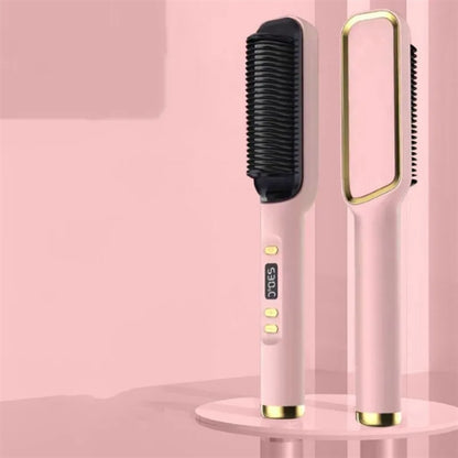 Hair Straightener Brush for Home Salon