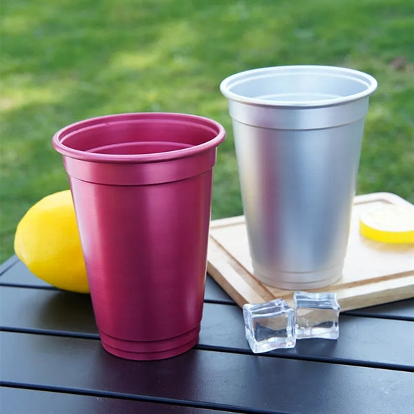 16 Oz. Multi Color Aluminum Cup Party Mug