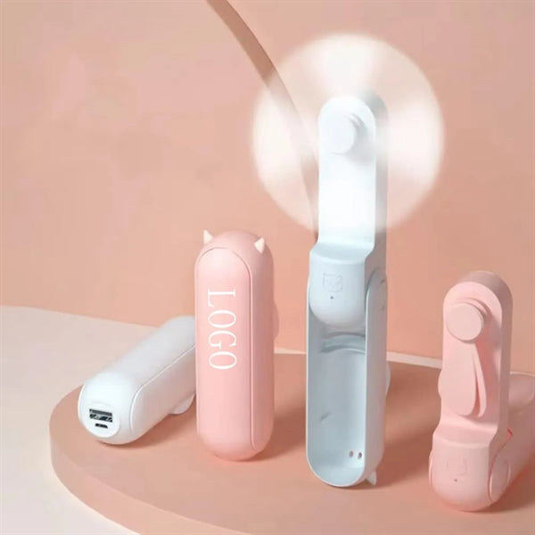 Folding Pocket Personal Fan USB Rechargeable