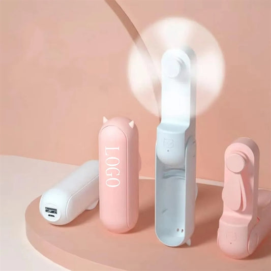 Folding Pocket Personal Fan USB Rechargeable