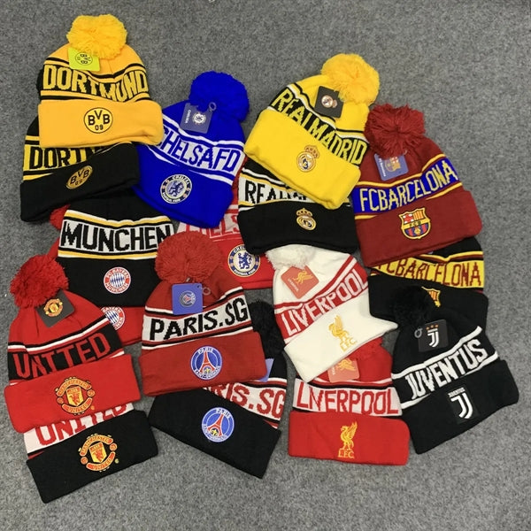 Customizable Branded Crochet Knitted Ski Bobble Ball Hat
