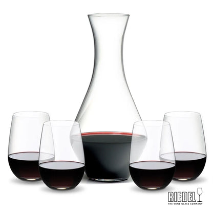 RIEDEL Merlot Decanter & Stemless Wine Set