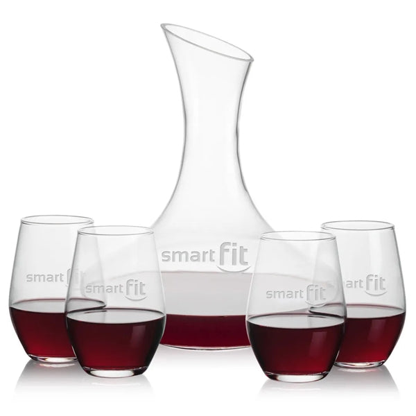 Hampton Carafe & Vale Stemless Wine