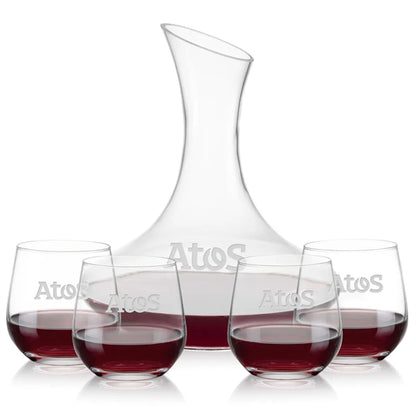 Hampton Carafe & Garland Stemless Wine