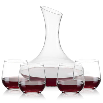 Hampton Carafe & Garland Stemless Wine