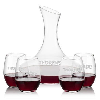 Hampton Carafe & Stanford Stemless Wine