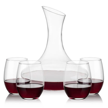 Hampton Carafe & Stanford Stemless Wine