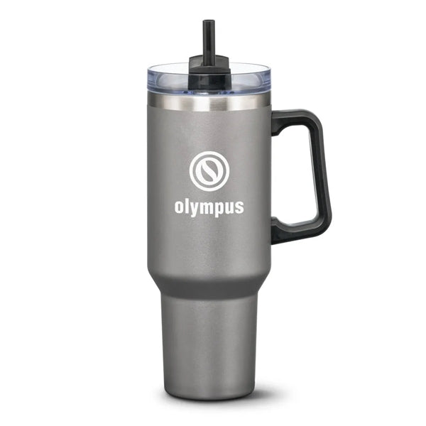 Compeer Handle Travel Mug w/Straw - 40oz