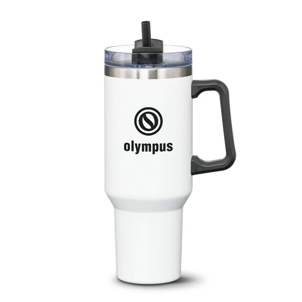 Compeer Handle Travel Mug w/Straw - 40oz