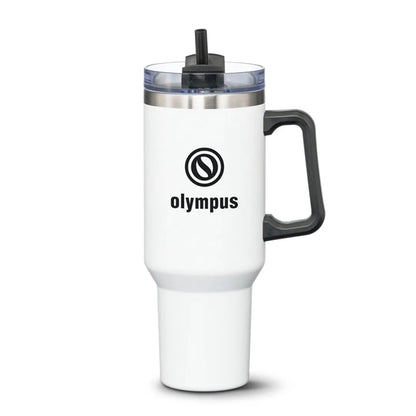 Compeer Handle Travel Mug w/Straw - 40oz