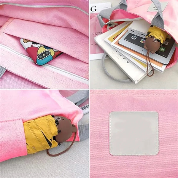 Shoulder Canvas Backpack Large Crossbody Bag