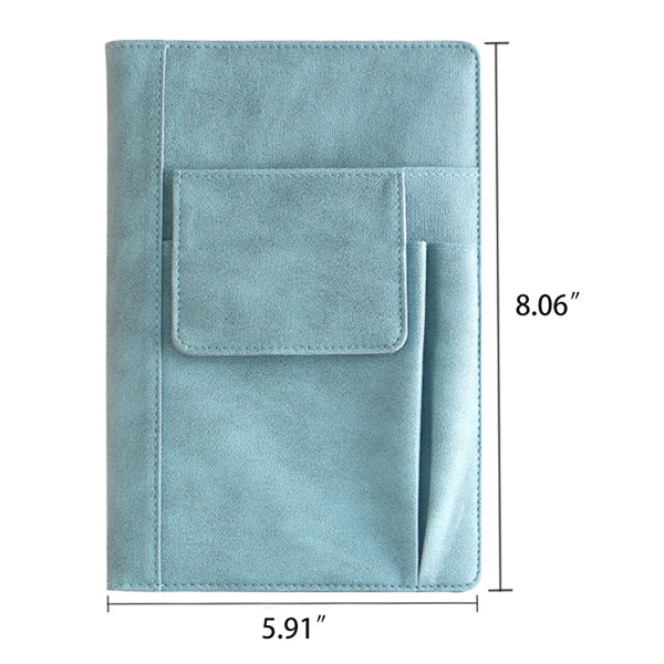 200 Pages Thick Paper Notebooks With Front Pen Pockets