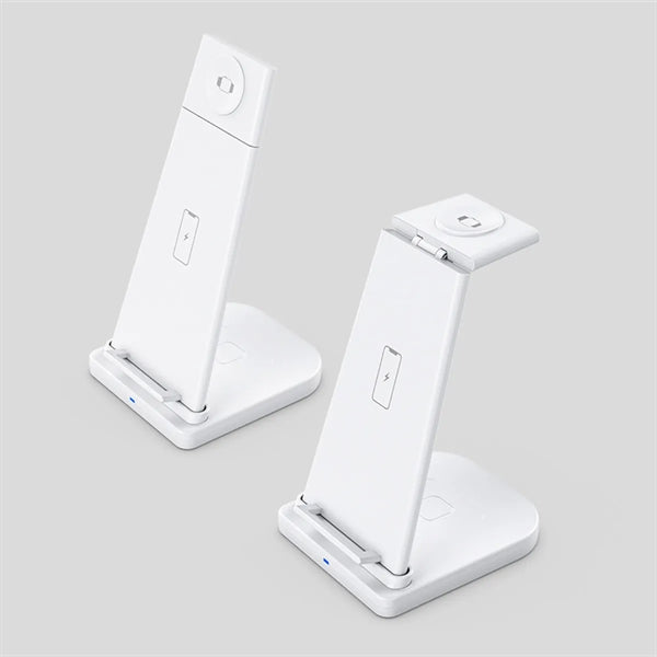 Foldable 3 In 1 Wireless Charger For Iphone Headset Watch