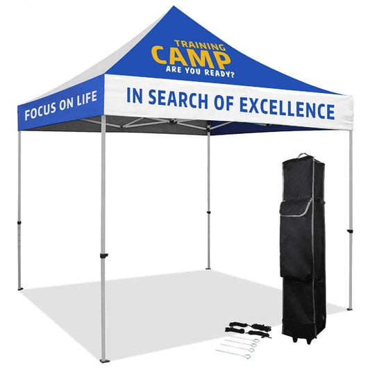 10' x 10' Custom Printed Pop up Tent Kit w/ Steel Frame