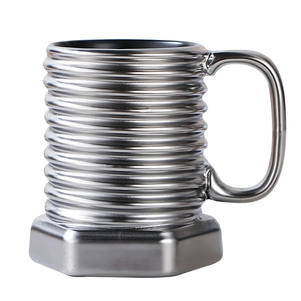 Ceramic Electroplated Mug Screw Cup