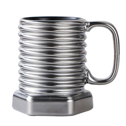 Ceramic Electroplated Mug Screw Cup
