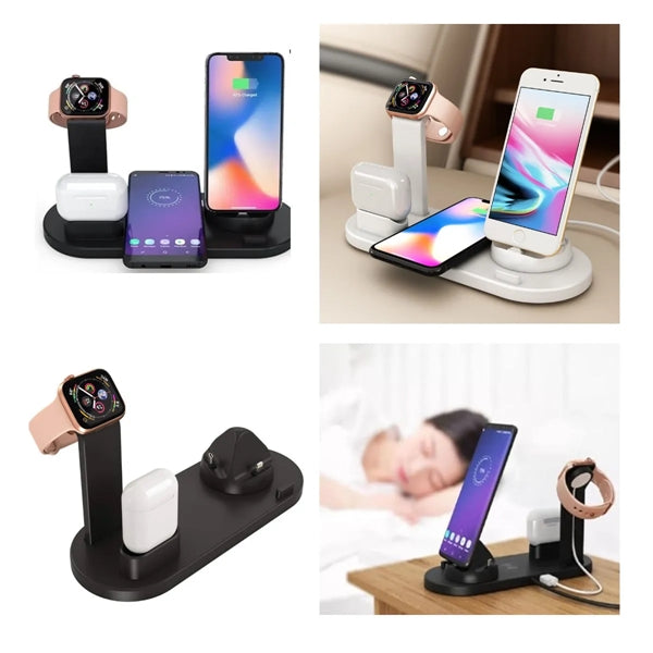 3-In-1 Universal Compatibility Fast Wireless Charger Stand