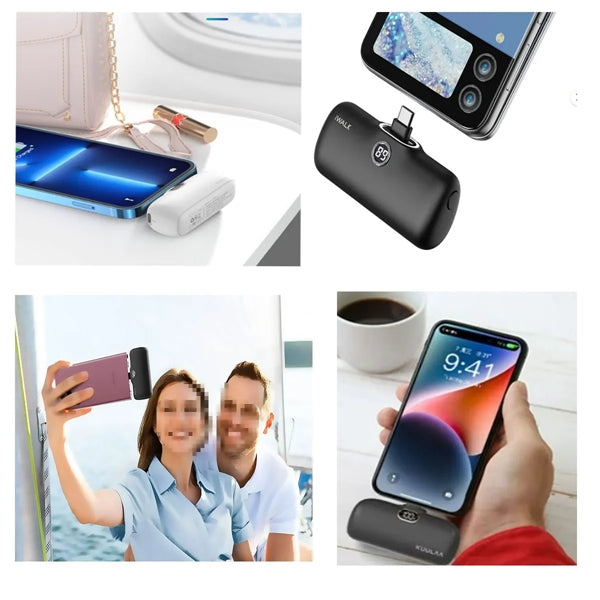 Portable Built-In Lightning Cable Fast  Charging Power Bank