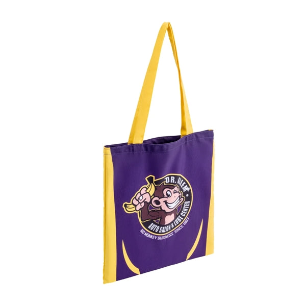 12 Oz Sublimated Sturdy Poly Canvas Tote Bag (14" x 16")