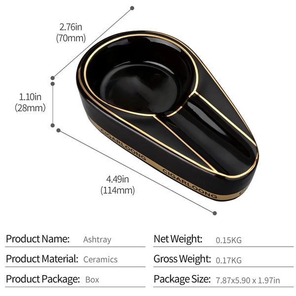 Ashtray for Single Cigar