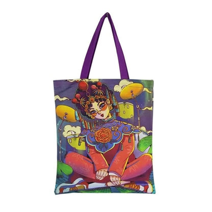 12 Oz Sublimated Sturdy Poly Canvas Tote Bag (14" x 16")
